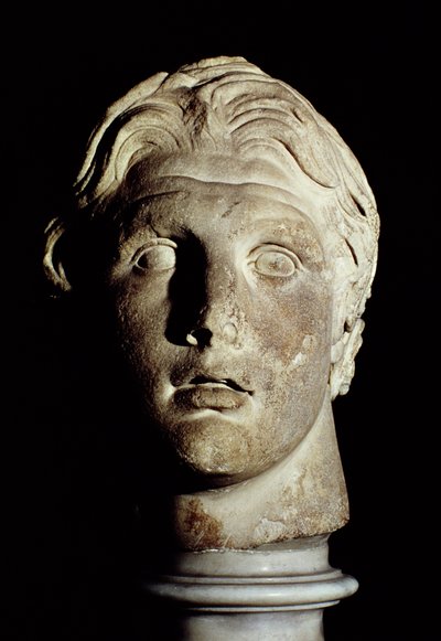 Alessandro Magno (356-323 a.C.), trovato a Pergamo (marmo) da Greek